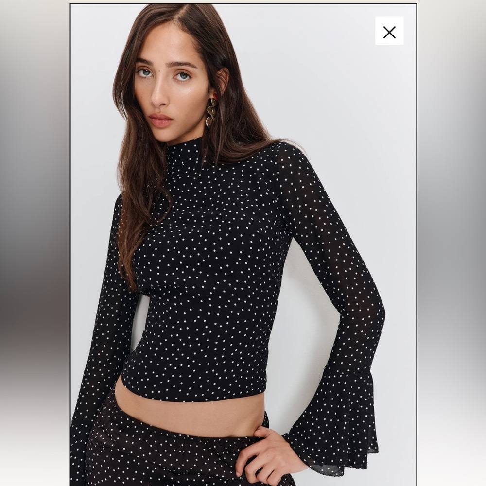 Reformation Roxana Top Black - Size 12